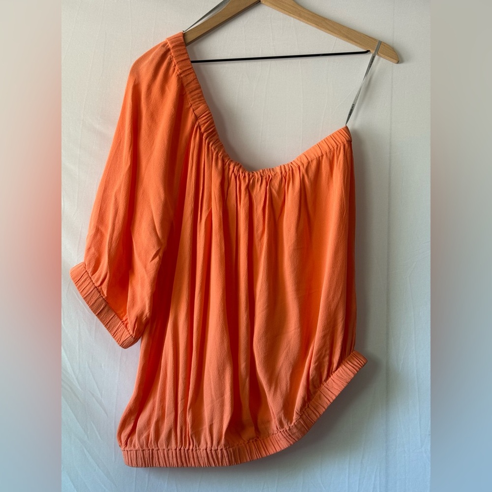 One Shoulder Crepe Top